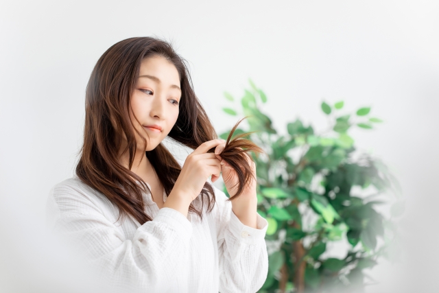 ヘアケアに悩む女性